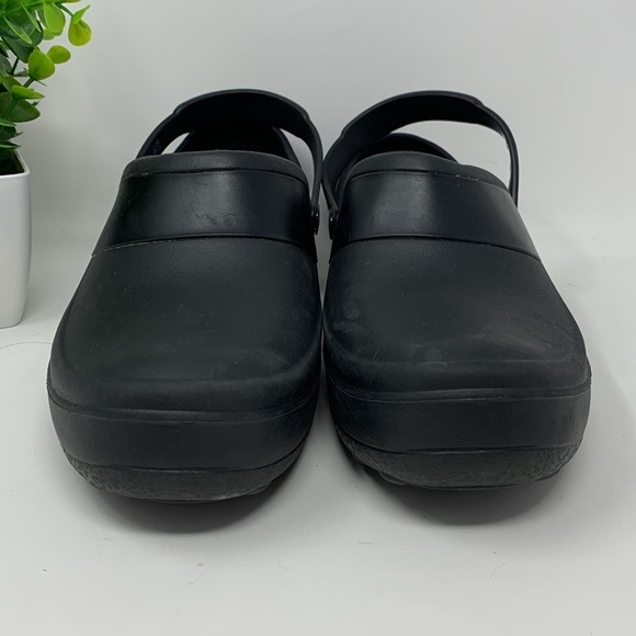 Crocs Mercy Work Women's Clogs Slip on Black Shoes Size 11 - Picture 2 of 8